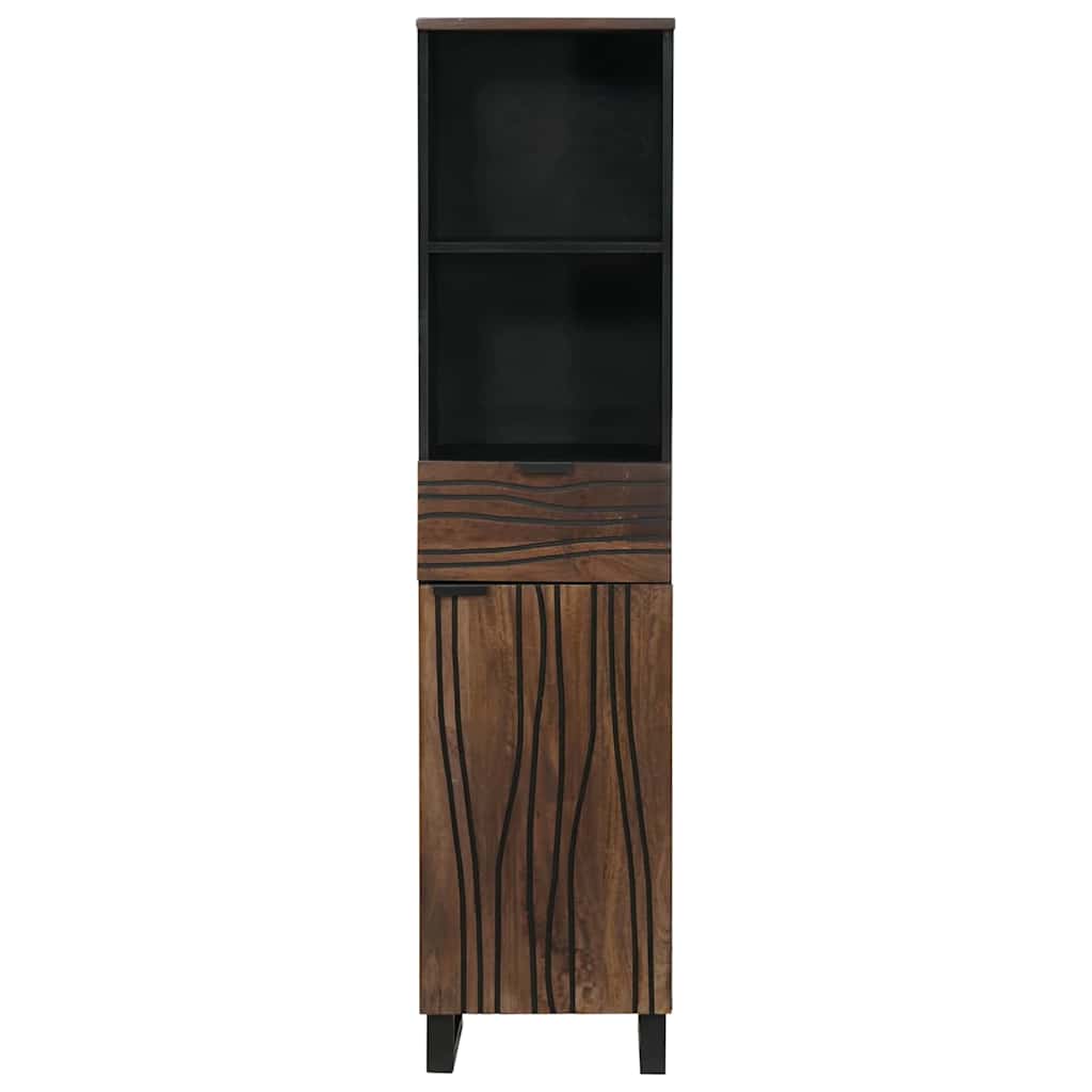 vidaXL Seturi de mobilier pentru baie cu sertar cu raft Dungi Maro 38 x 33 x 160 cm vidaXL Seturi de mobilier pentru baie cu sertar cu raft Dungi Maro 38 x 33 x 160 cm