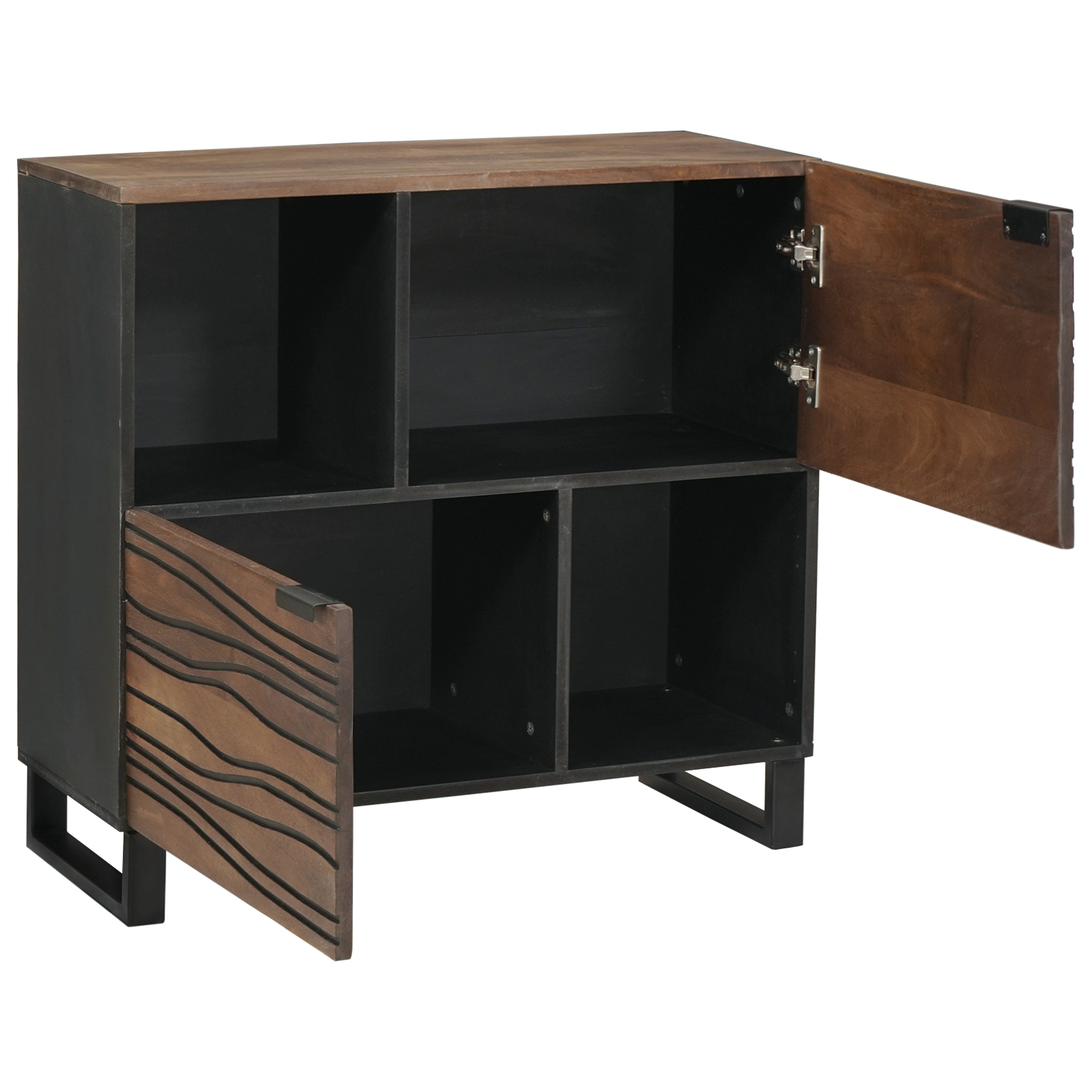 vidaXL Dulap 80x33.5x75 cm din lemn solid de mango
