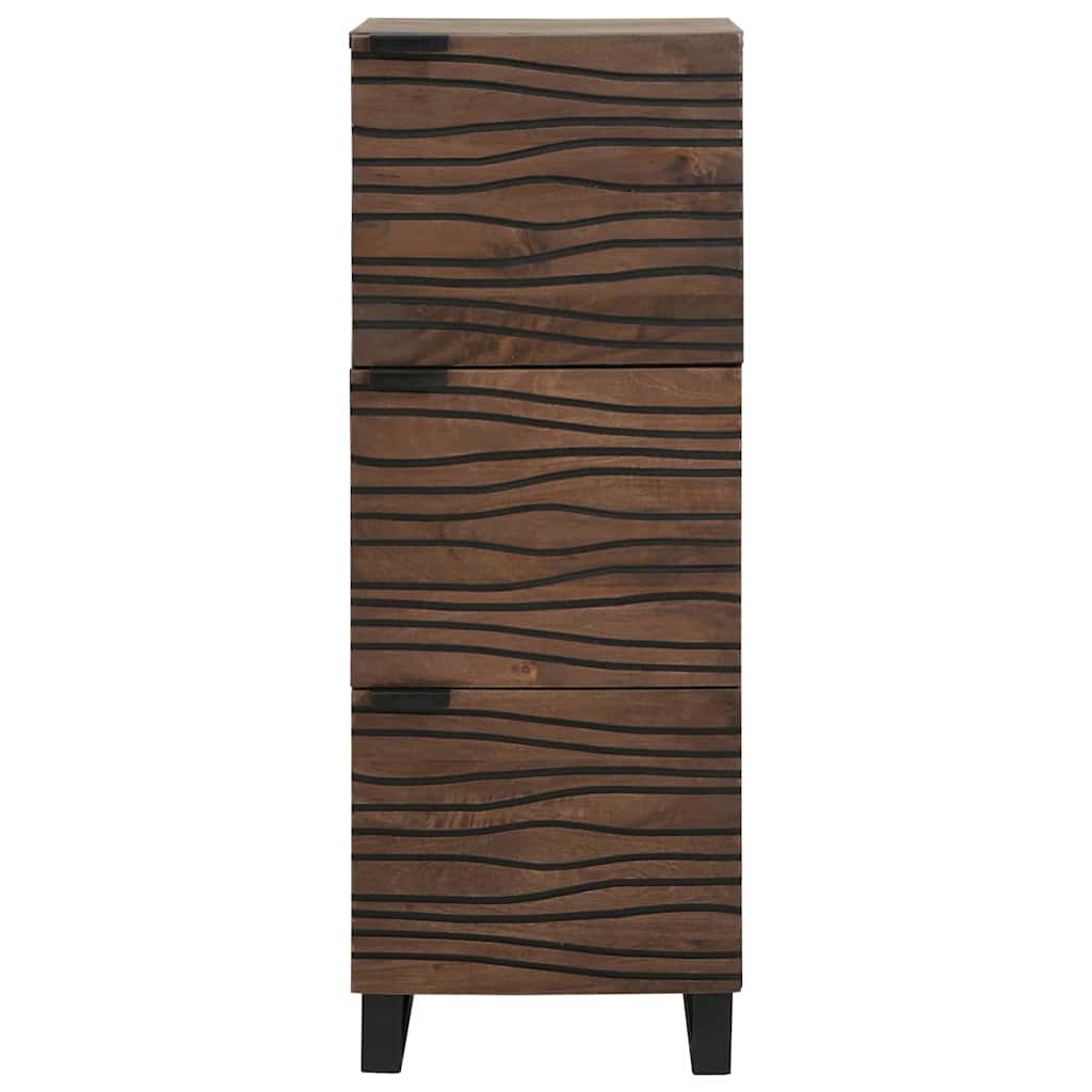 vidaXL Highboard din lemn de nuc cu raft Altele cu depozitare cu ușă Maro 40 x 33.5 x 110 cm