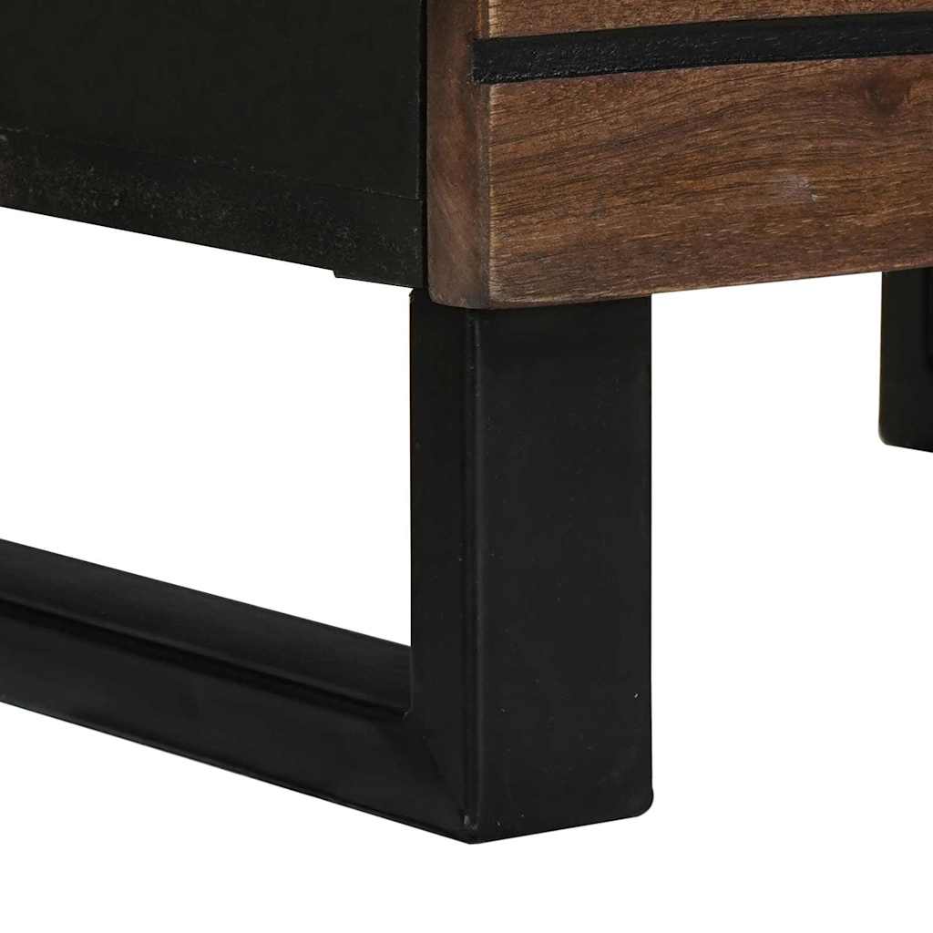 vidaXL Highboard din lemn de nuc cu raft Altele cu depozitare cu ușă Maro 40 x 33.5 x 110 cm