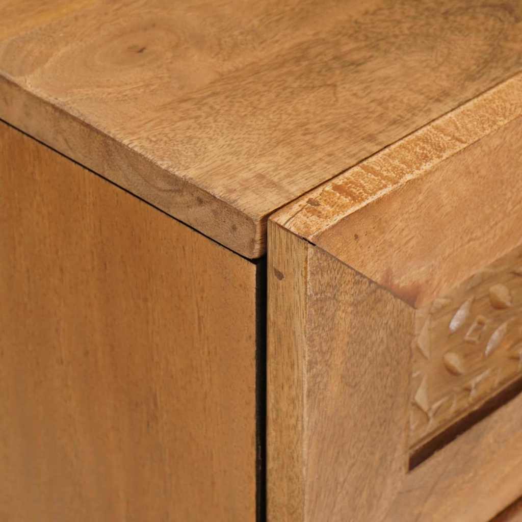 vidaXL Dulap de noapte cu sertar cu ușă Maro deschis 50 x 33 x 60 cm