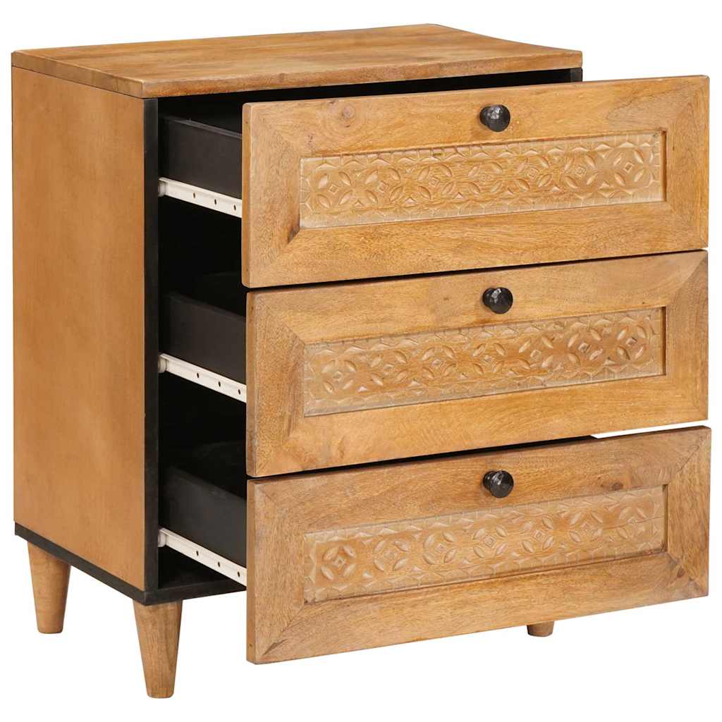 vidaXL Dulap de noapte cu sertar Maro deschis 50 x 33 x 62 cm