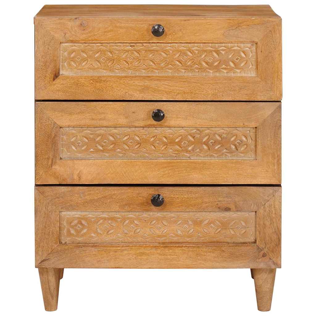 vidaXL Dulap de noapte cu sertar Maro deschis 50 x 33 x 62 cm