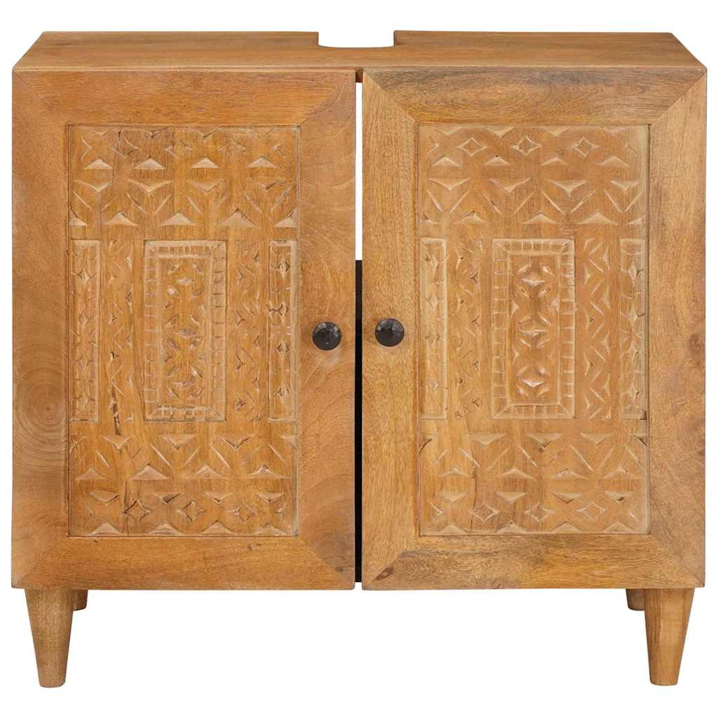 vidaXL Dulap de Baie Pe perete cu ușă Maro deschis 62 x 33 x 58 cm