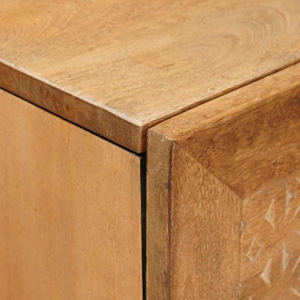 vidaXL Bufet cu raft Maro deschis 40 x 33 x 110 cm Lemn masiv de mango