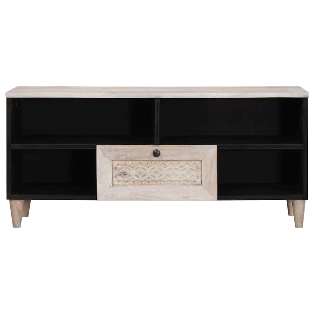 vidaXL Unități TV cu sertar cu raft Alb 105 x 33 x 46 cm Lemn compozit