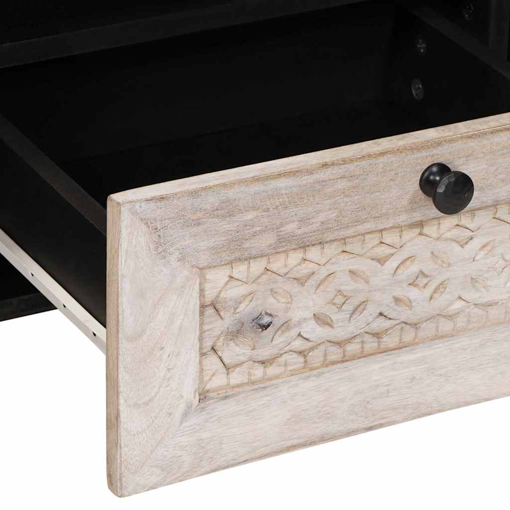 vidaXL Unități TV cu sertar cu raft Alb 105 x 33 x 46 cm Lemn compozit