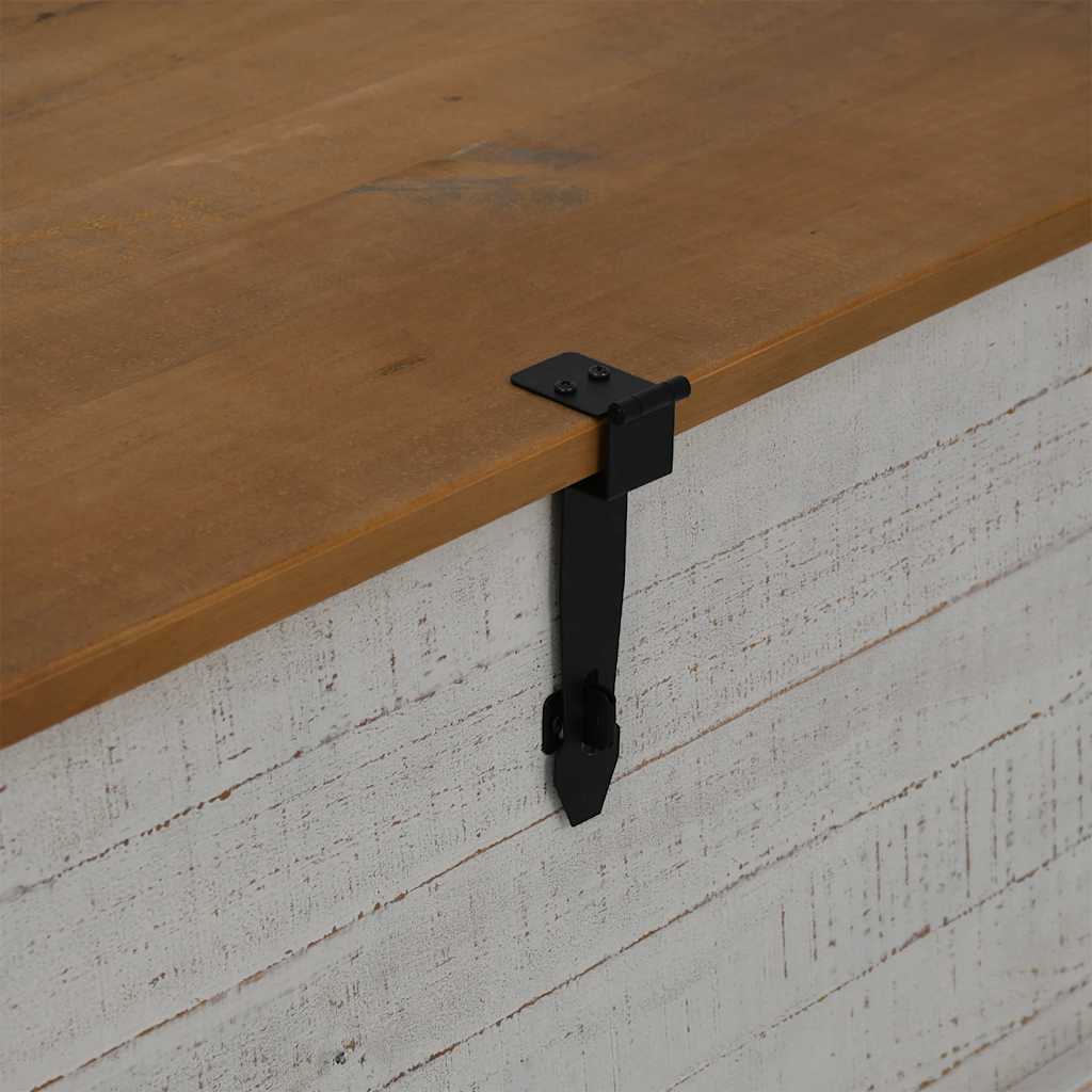 vidaXL Cufă de depozitare HALDEN alb 91x48x47 cm lemn masiv de pin vidaXL Cufă de depozitare HALDEN alb 91x48x47 cm lemn masiv de pin