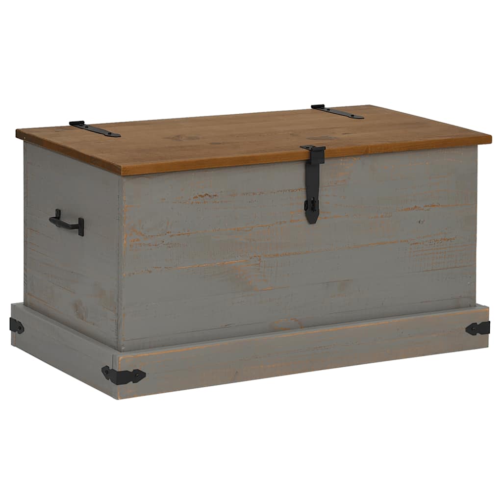 vidaXL Cufă de depozitare HALDEN gri 91x48x47 cm lemn masiv de pin vidaXL Cufă de depozitare HALDEN gri 91x48x47 cm lemn masiv de pin
