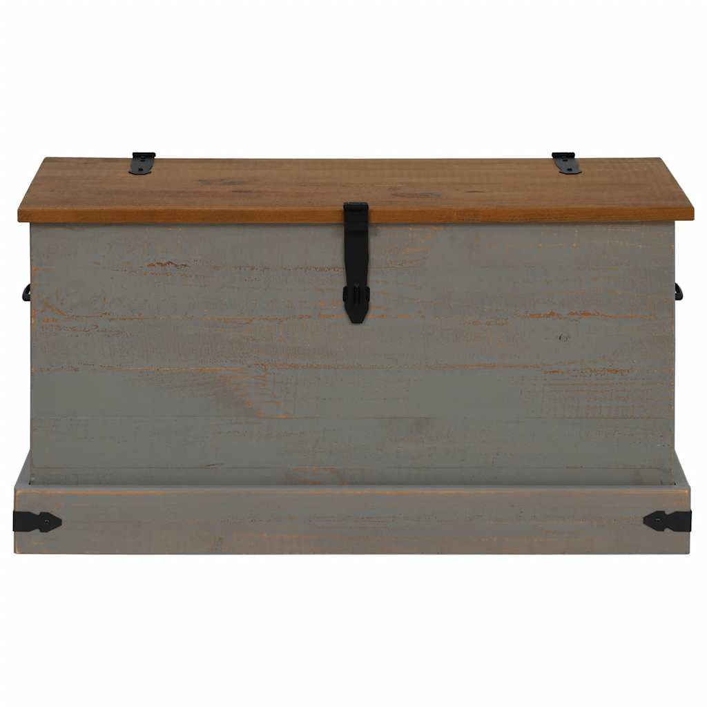 vidaXL Cufă de depozitare HALDEN gri 91x48x47 cm lemn masiv de pin vidaXL Cufă de depozitare HALDEN gri 91x48x47 cm lemn masiv de pin