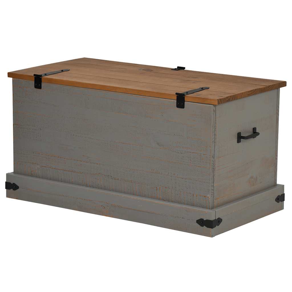 vidaXL Cufă de depozitare HALDEN gri 91x48x47 cm lemn masiv de pin vidaXL Cufă de depozitare HALDEN gri 91x48x47 cm lemn masiv de pin