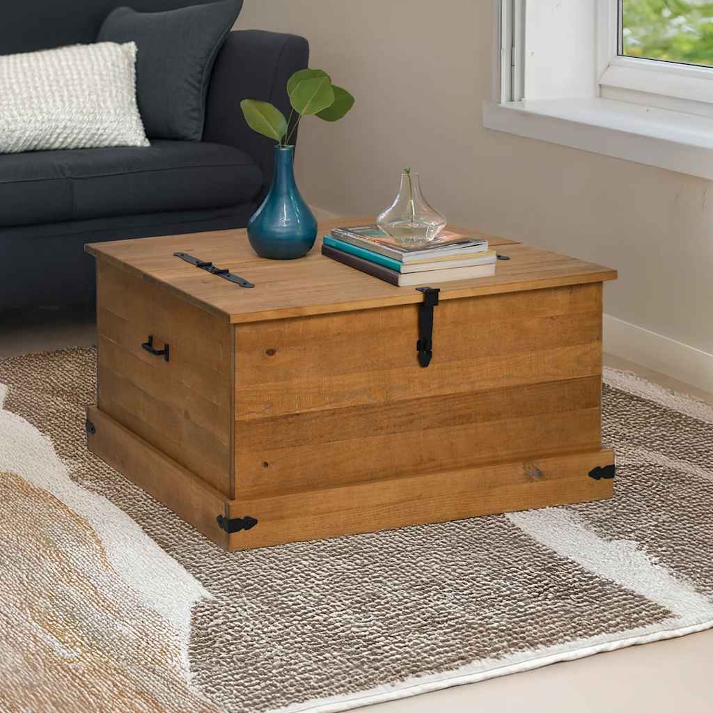 vidaXL Cufă de depozitare HALDEN 91x91x47 cm din lemn masiv de pin vidaXL Cufă de depozitare HALDEN 91x91x47 cm din lemn masiv de pin