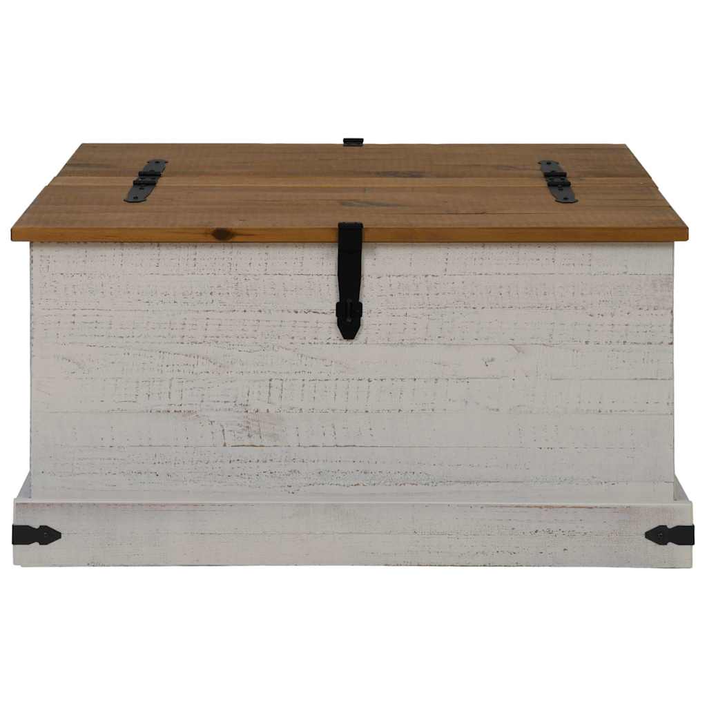 vidaXL Cufă de depozitare HALDEN alb 91x91x47 cm lemn masiv de pin vidaXL Cufă de depozitare HALDEN alb 91x91x47 cm lemn masiv de pin