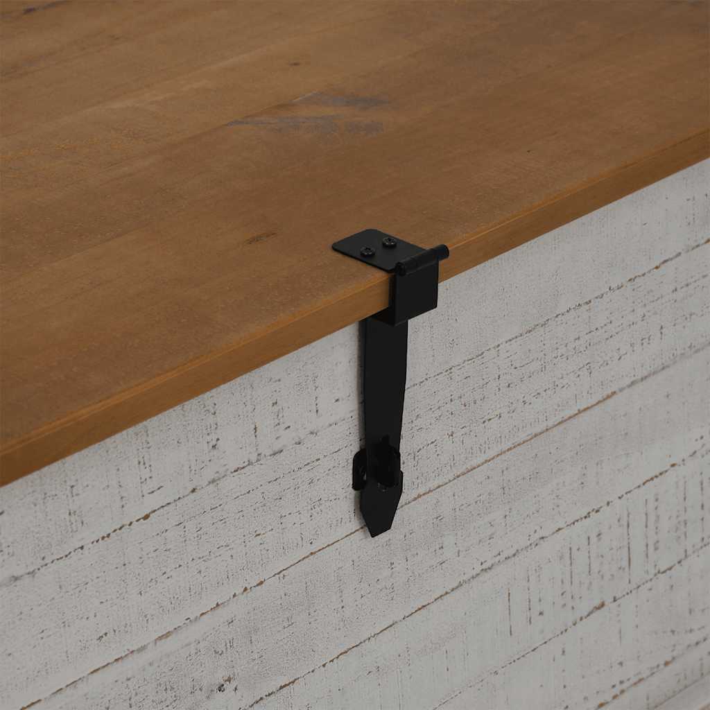 vidaXL Cufă de depozitare HALDEN alb 91x91x47 cm lemn masiv de pin vidaXL Cufă de depozitare HALDEN alb 91x91x47 cm lemn masiv de pin