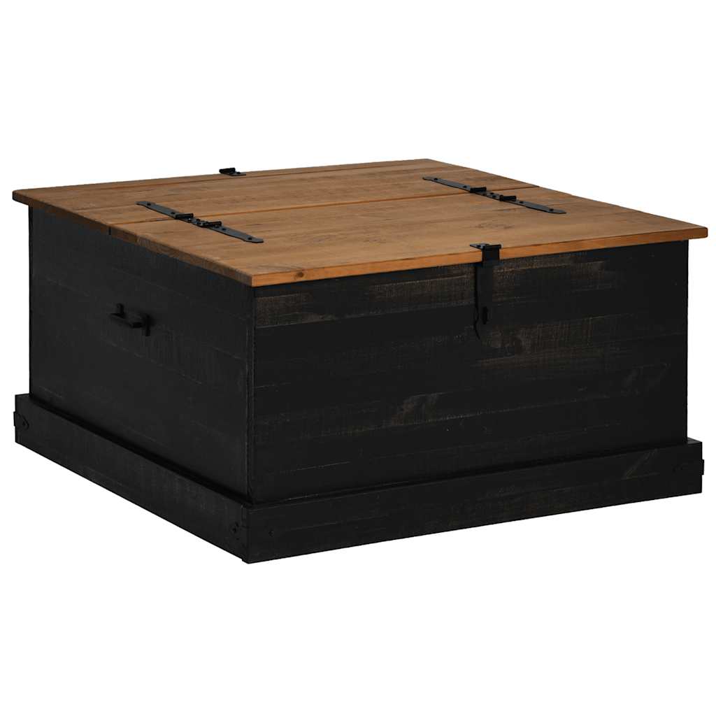 vidaXL Cufă de depozitare HALDEN Negru 91x91x47 cm Lemn masiv de pin vidaXL Cufă de depozitare HALDEN Negru 91x91x47 cm Lemn masiv de pin