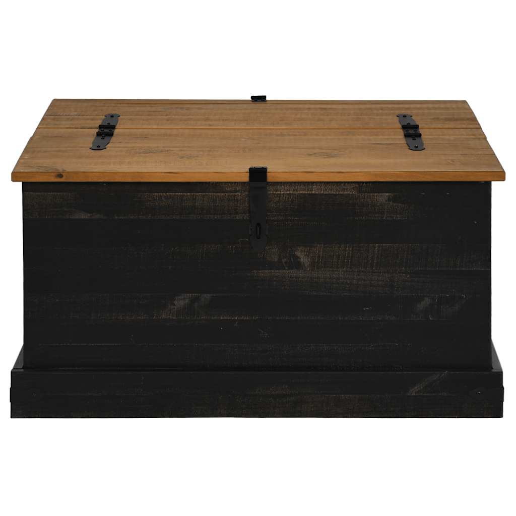 vidaXL Cufă de depozitare HALDEN Negru 91x91x47 cm Lemn masiv de pin vidaXL Cufă de depozitare HALDEN Negru 91x91x47 cm Lemn masiv de pin