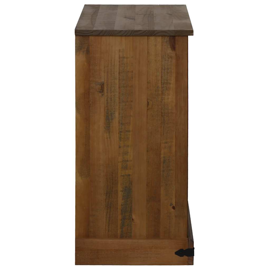 vidaXL Bufetă HALDEN cu uşă glisantă 80x40x80 cm lemn masiv vidaXL Bufetă HALDEN cu uşă glisantă 80x40x80 cm lemn masiv