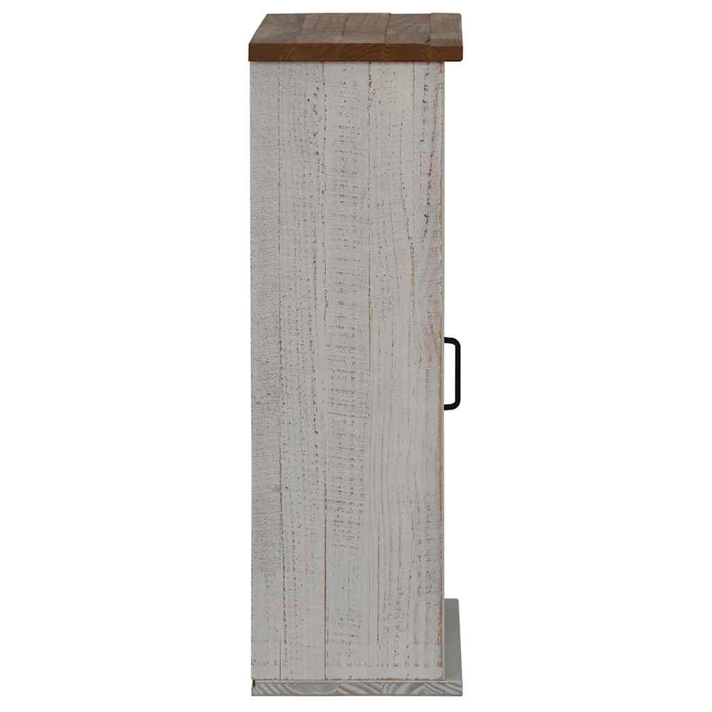 vidaXL Dulap suspendat HALDEN cu ușă glisantă alb 49x22,5x70 cm pin