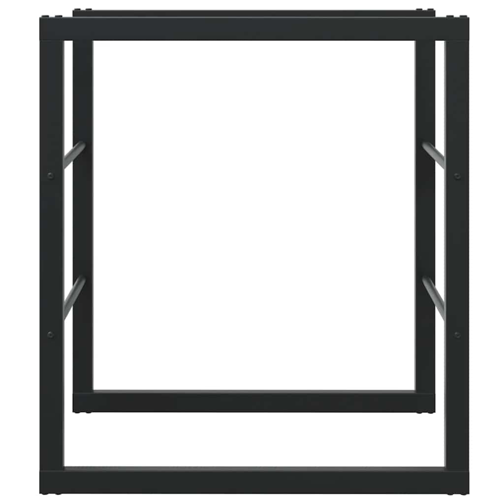 vidaXL Rastel pentru lemne de foc, negru, 55x30x61 cm, oțel vidaXL Rastel pentru lemne de foc, negru, 55x30x61 cm, oțel