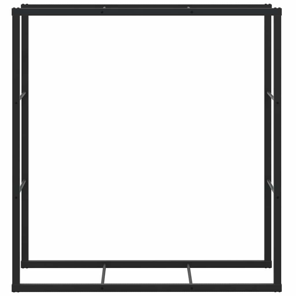 vidaXL Rastel pentru lemne de foc, negru, 110x30x116 cm, oțel vidaXL Rastel pentru lemne de foc, negru, 110x30x116 cm, oțel