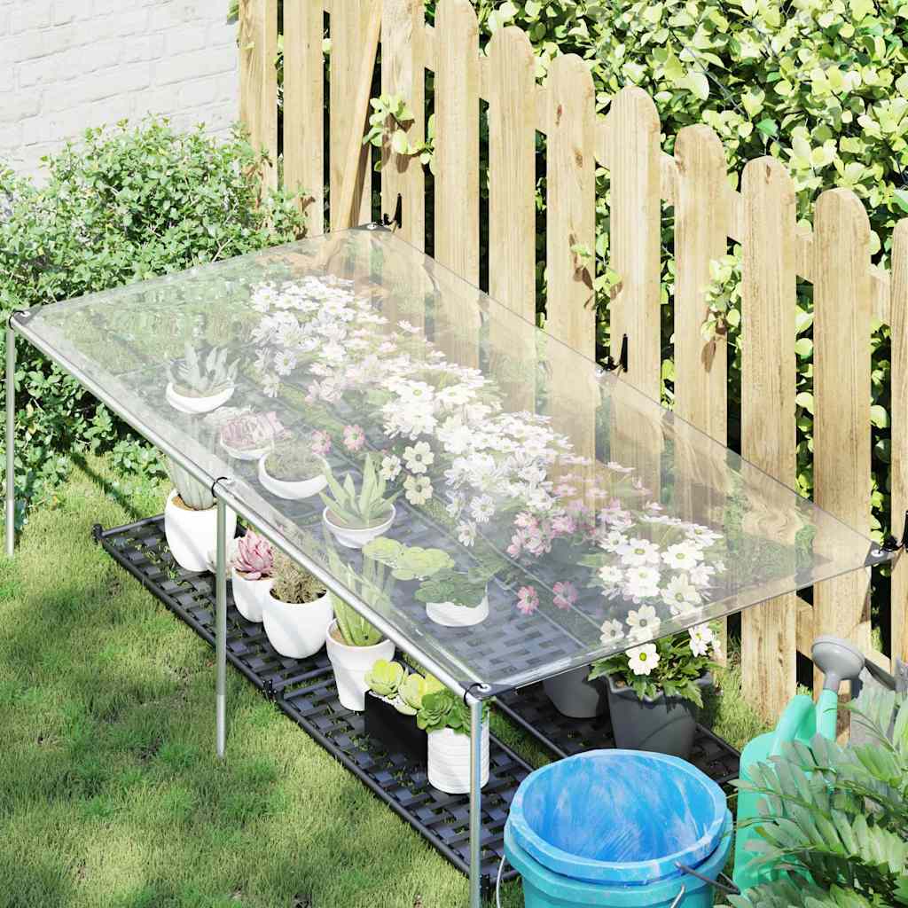 vidaXL Prelata transparenta cu ochiuri 1x2 m polietilena vidaXL Prelata transparenta cu ochiuri 1x2 m polietilena
