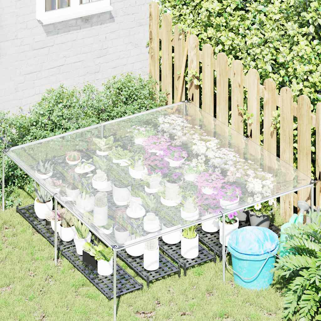 vidaXL Prelata transparenta cu ochiuri 2x2 m polietilena vidaXL Prelata transparenta cu ochiuri 2x2 m polietilena