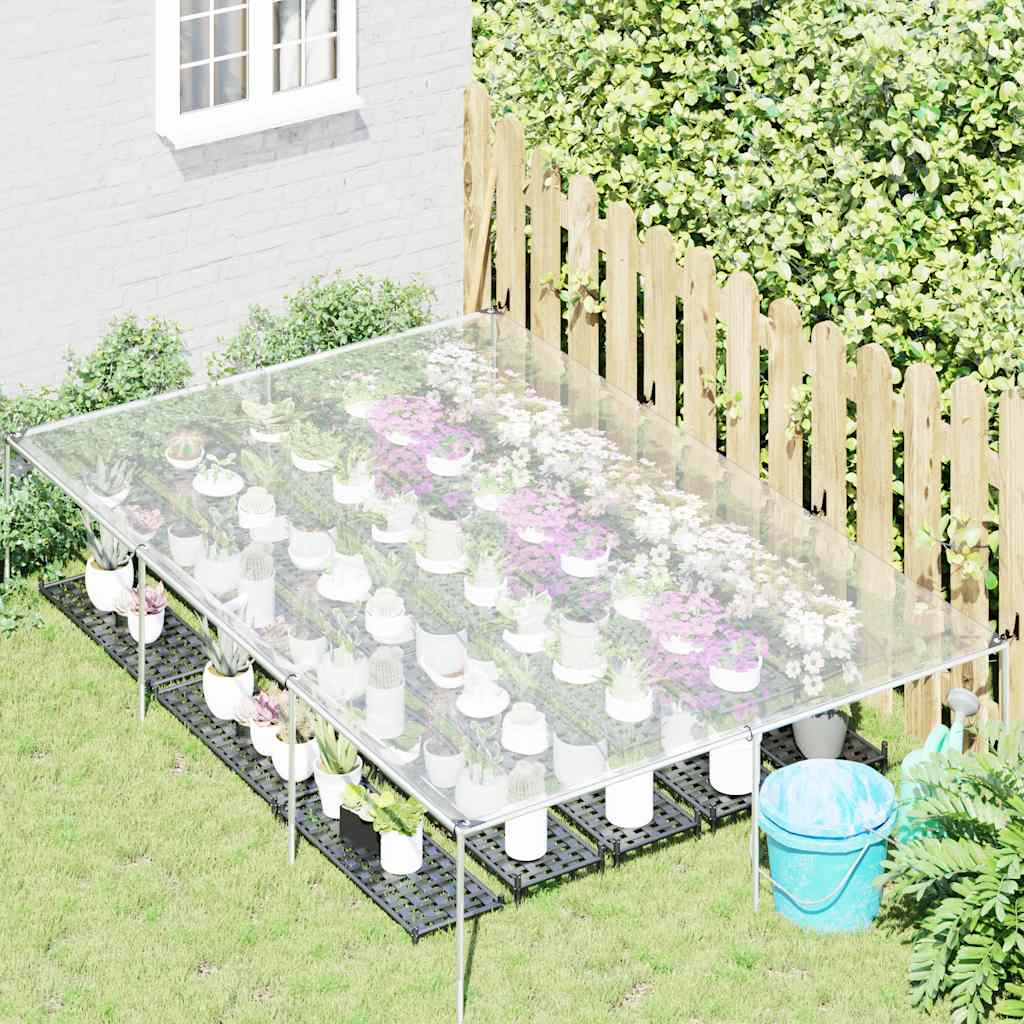 vidaXL Prelata transparenta cu ochiuri 2x3 m polietilena vidaXL Prelata transparenta cu ochiuri 2x3 m polietilena
