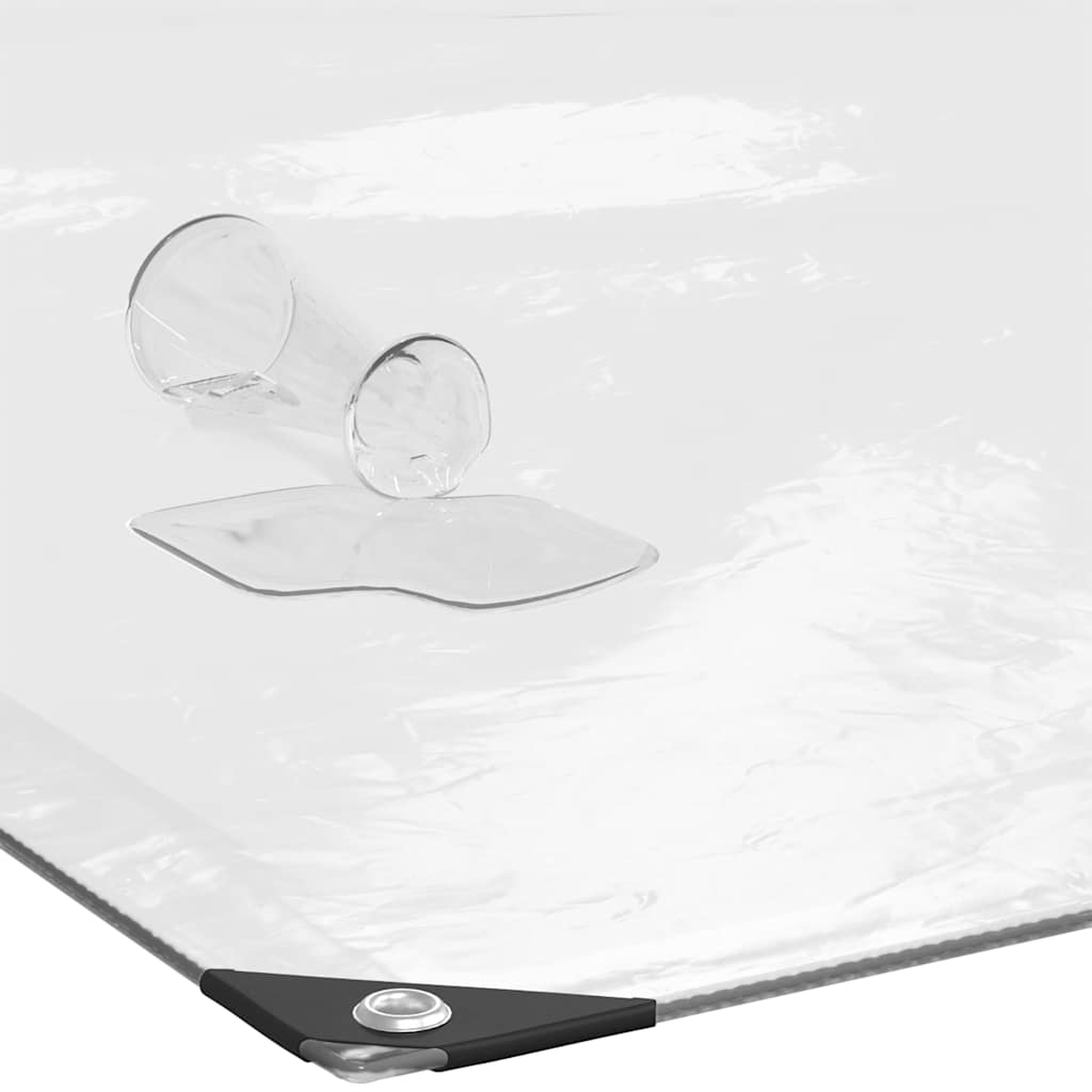 vidaXL Prelata transparenta cu ochiuri 4x8 m polietilena