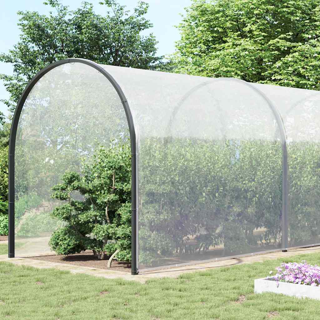 vidaXL Prelata transparenta cu ochiuri 12x12 m polietilena vidaXL Prelata transparenta cu ochiuri 12x12 m polietilena
