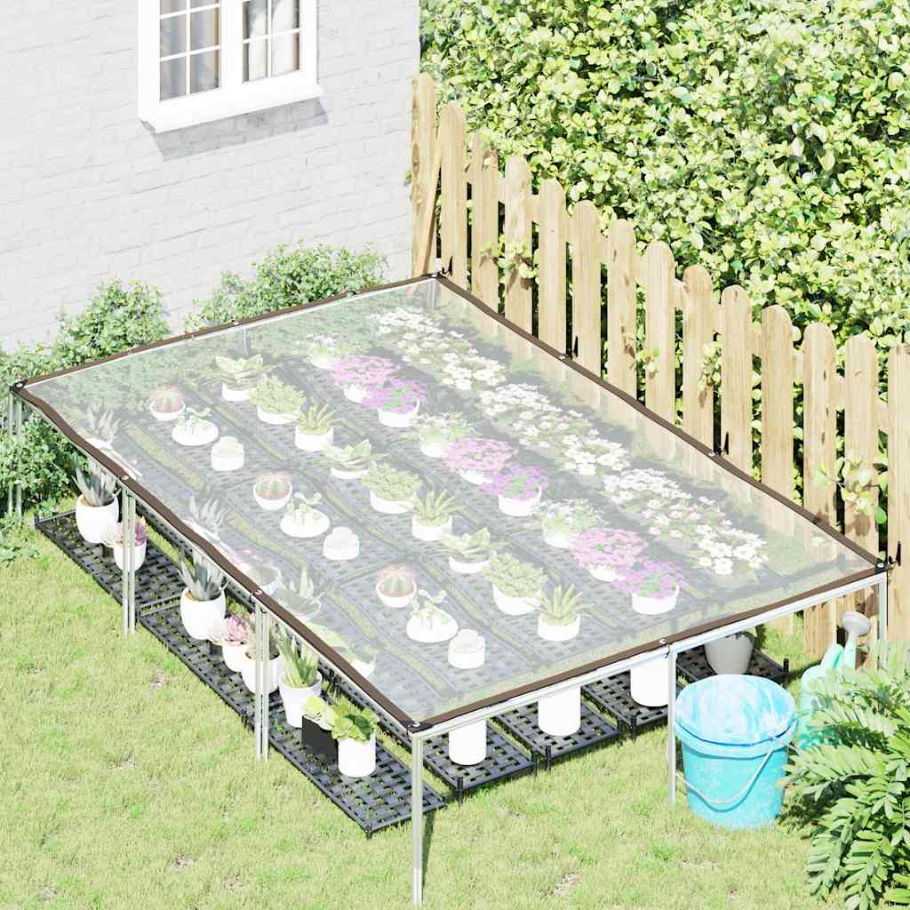 vidaXL Prelata transparenta cu ochiuri 2x3 m polietilena vidaXL Prelata transparenta cu ochiuri 2x3 m polietilena