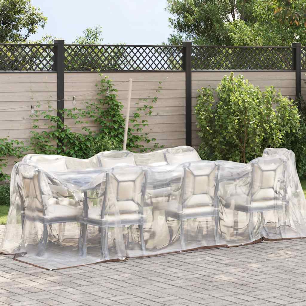 vidaXL Prelata transparenta cu ochiuri 2x4 m polietilena vidaXL Prelata transparenta cu ochiuri 2x4 m polietilena