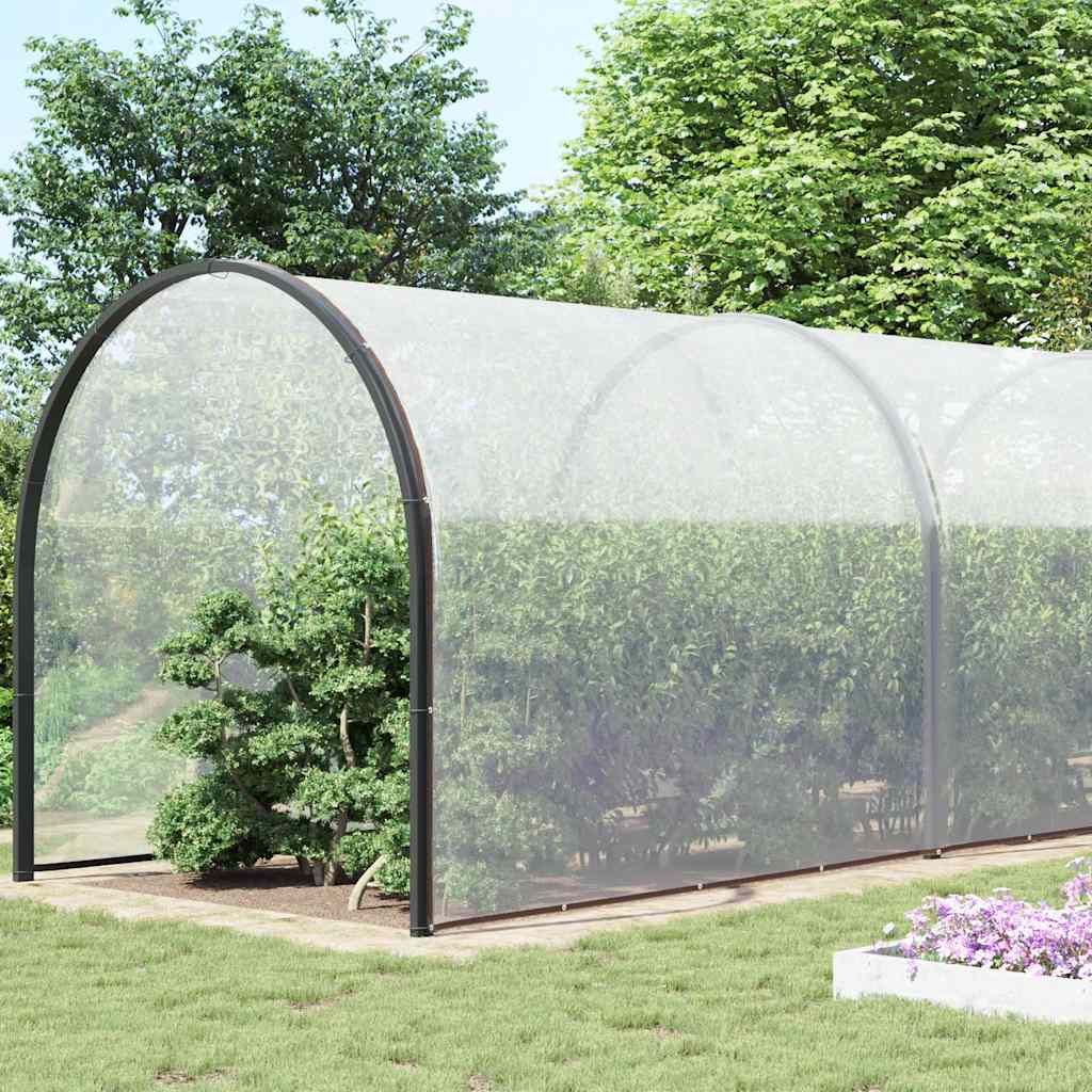 vidaXL Prelata transparenta cu ochiuri 10x10 m polietilena vidaXL Prelata transparenta cu ochiuri 10x10 m polietilena