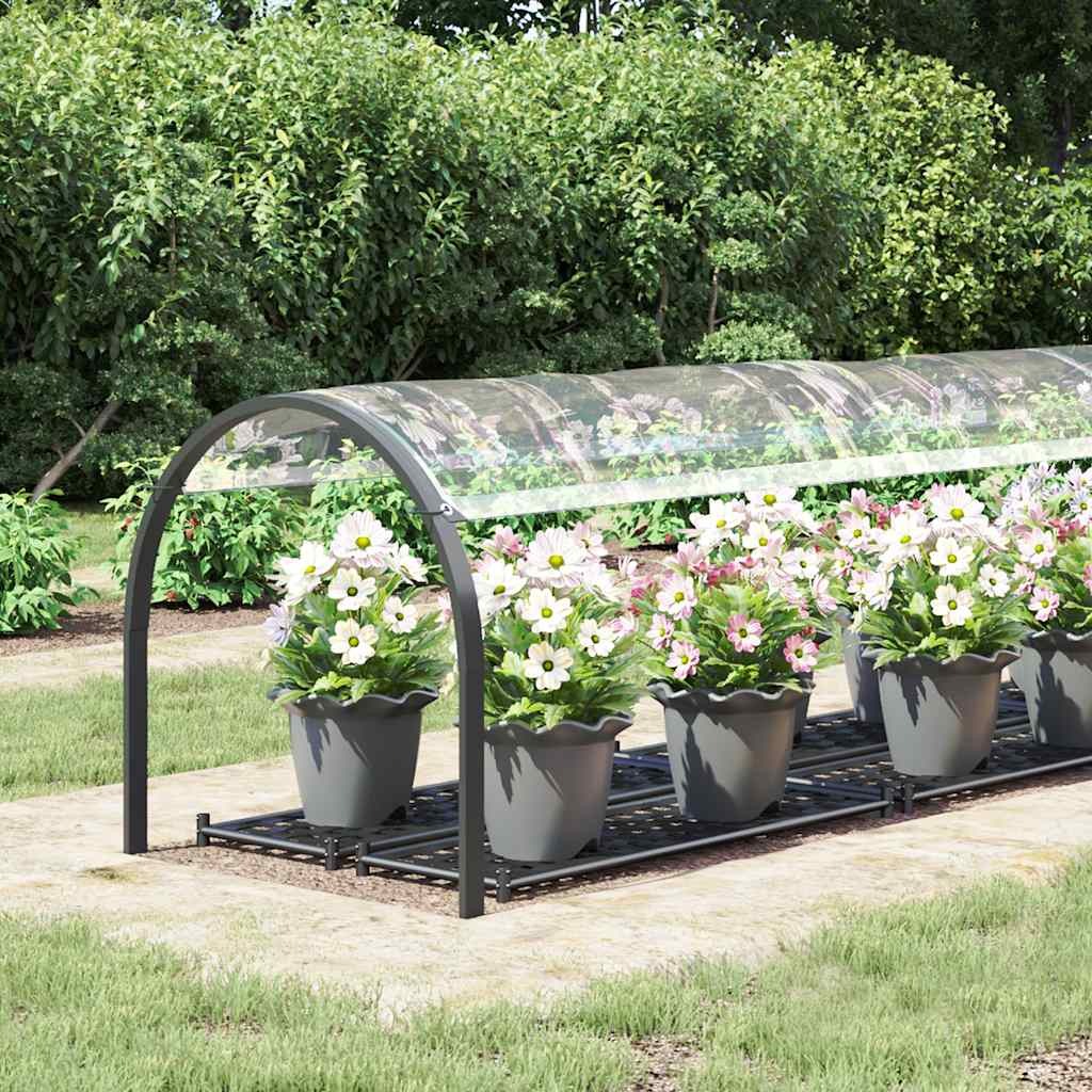 vidaXL Prelata transparenta cu ochiuri 1x4 m PVC vidaXL Prelata transparenta cu ochiuri 1x4 m PVC