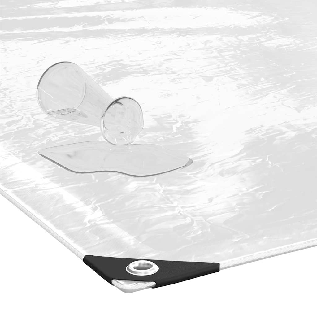 vidaXL Prelata transparenta cu ochiuri 3x4 m PVC vidaXL Prelata transparenta cu ochiuri 3x4 m PVC