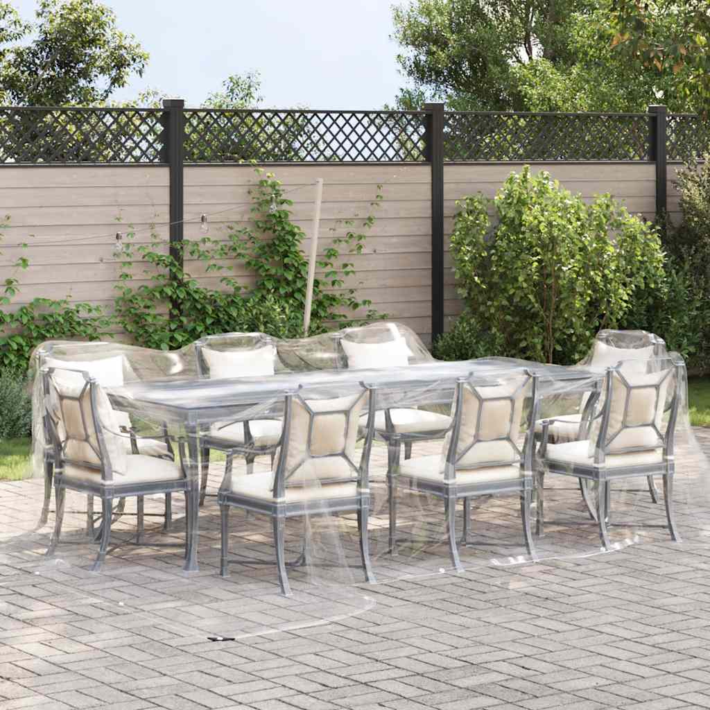 vidaXL Prelata transparenta cu ochiuri 4x5 m PVC