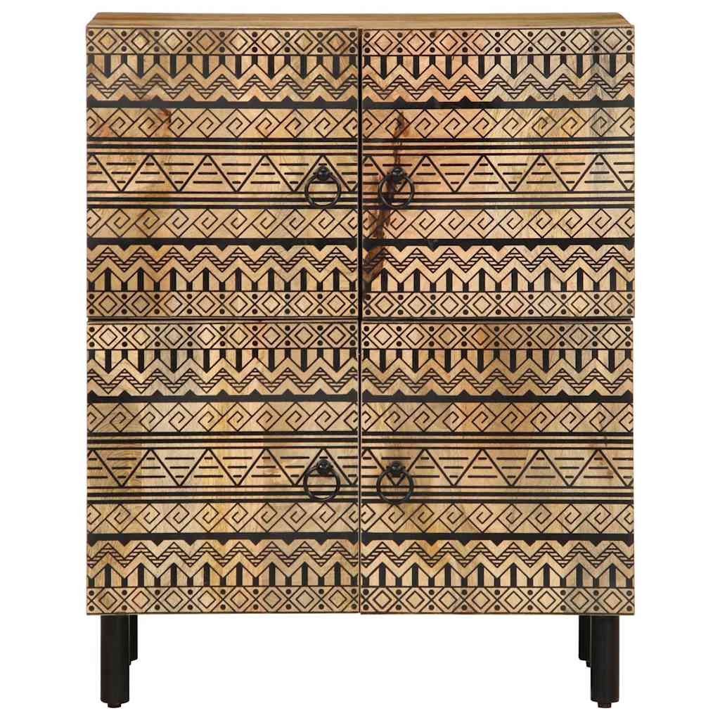 vidaXL Dulap, 60x33,5x75 cm, lemn masiv de mango brut