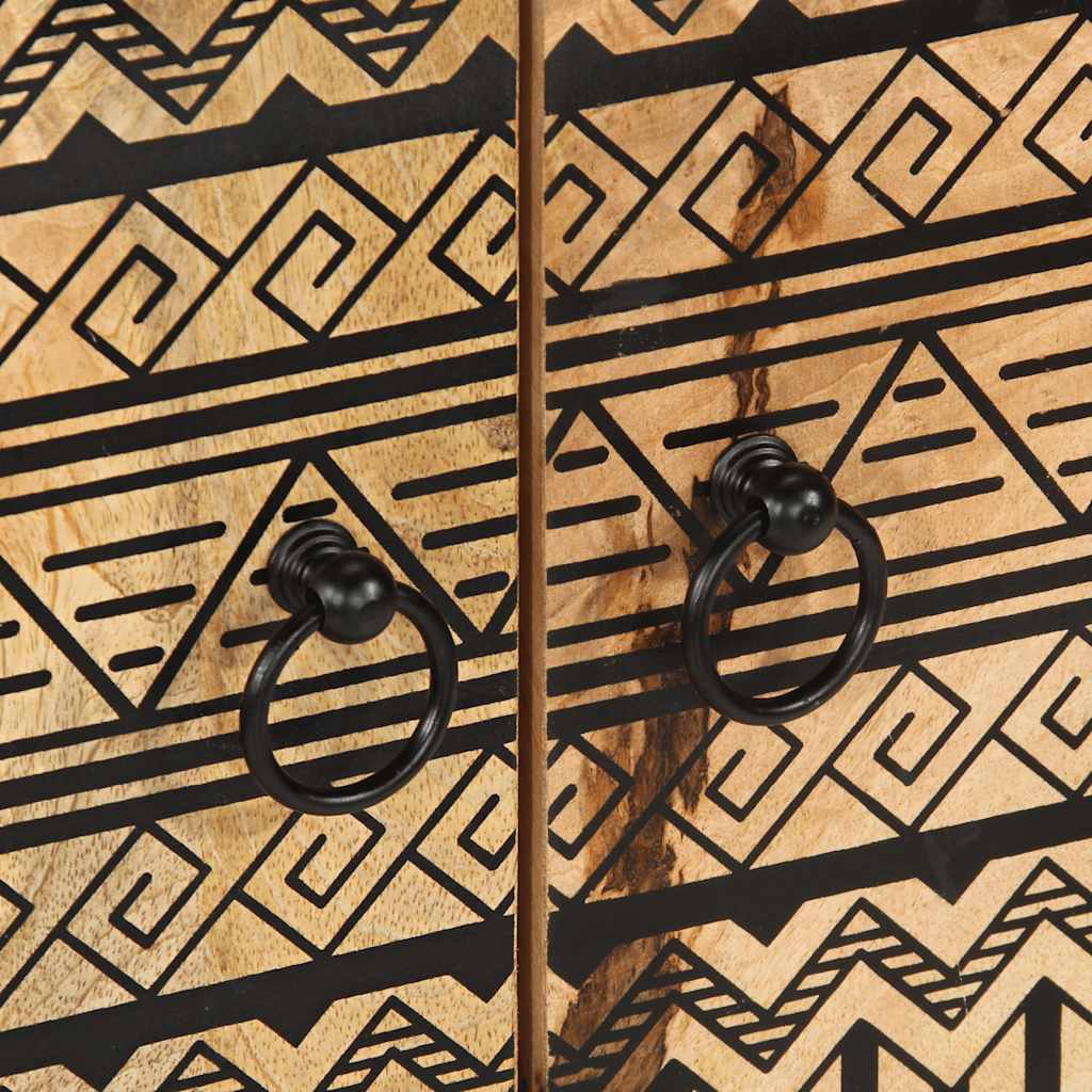 vidaXL Dulap, 60x33,5x75 cm, lemn masiv de mango brut