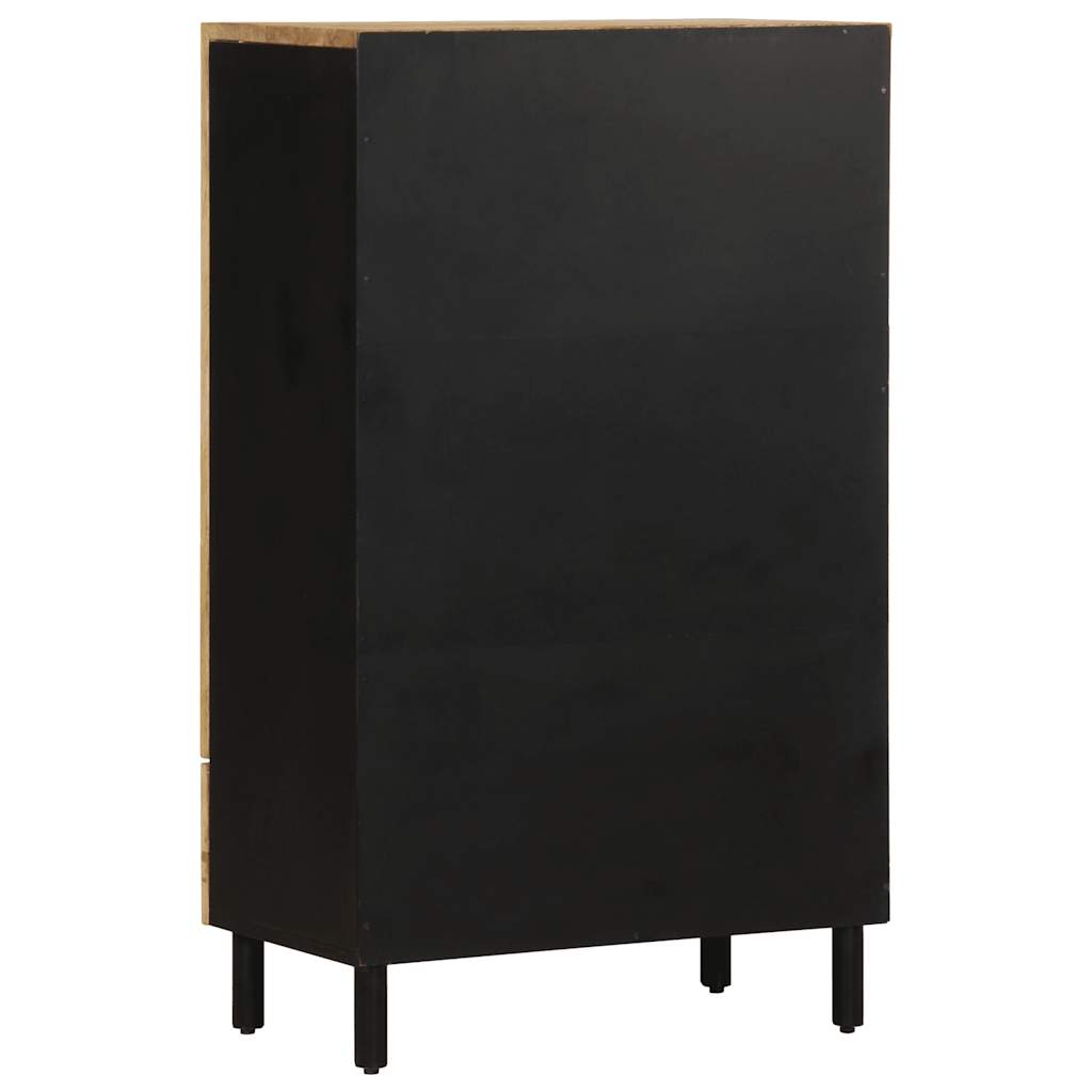 vidaXL Dulap înalt, 60x33,5x110 cm, lemn masiv de mango brut