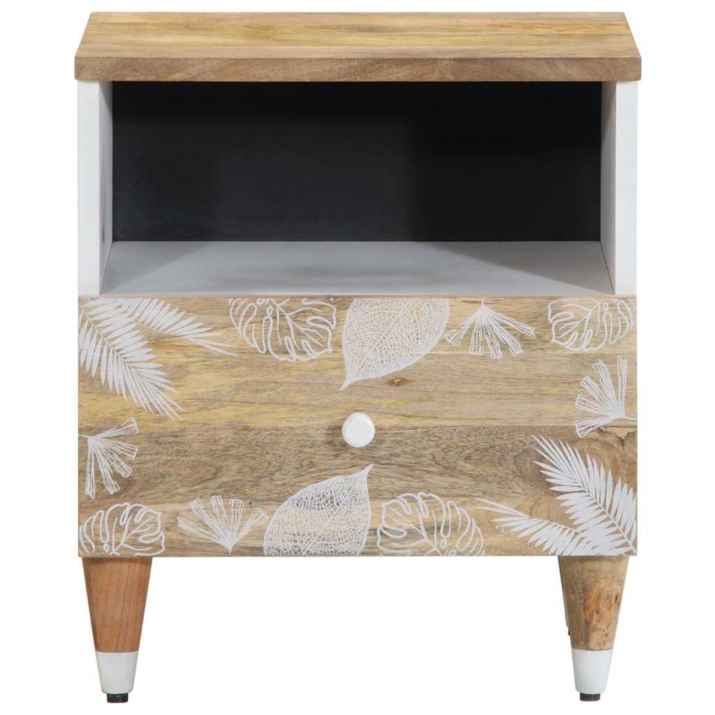 vidaXL Noptiere, 2 buc., 40x33x46 cm, lemn masiv de acacia vidaXL Noptiere, 2 buc., 40x33x46 cm, lemn masiv de acacia
