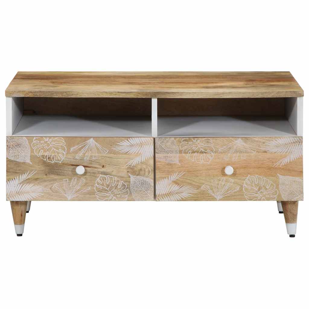 vidaXL Măsuță de cafea, 80x54x40 cm, lemn masiv de mango vidaXL Măsuță de cafea, 80x54x40 cm, lemn masiv de mango