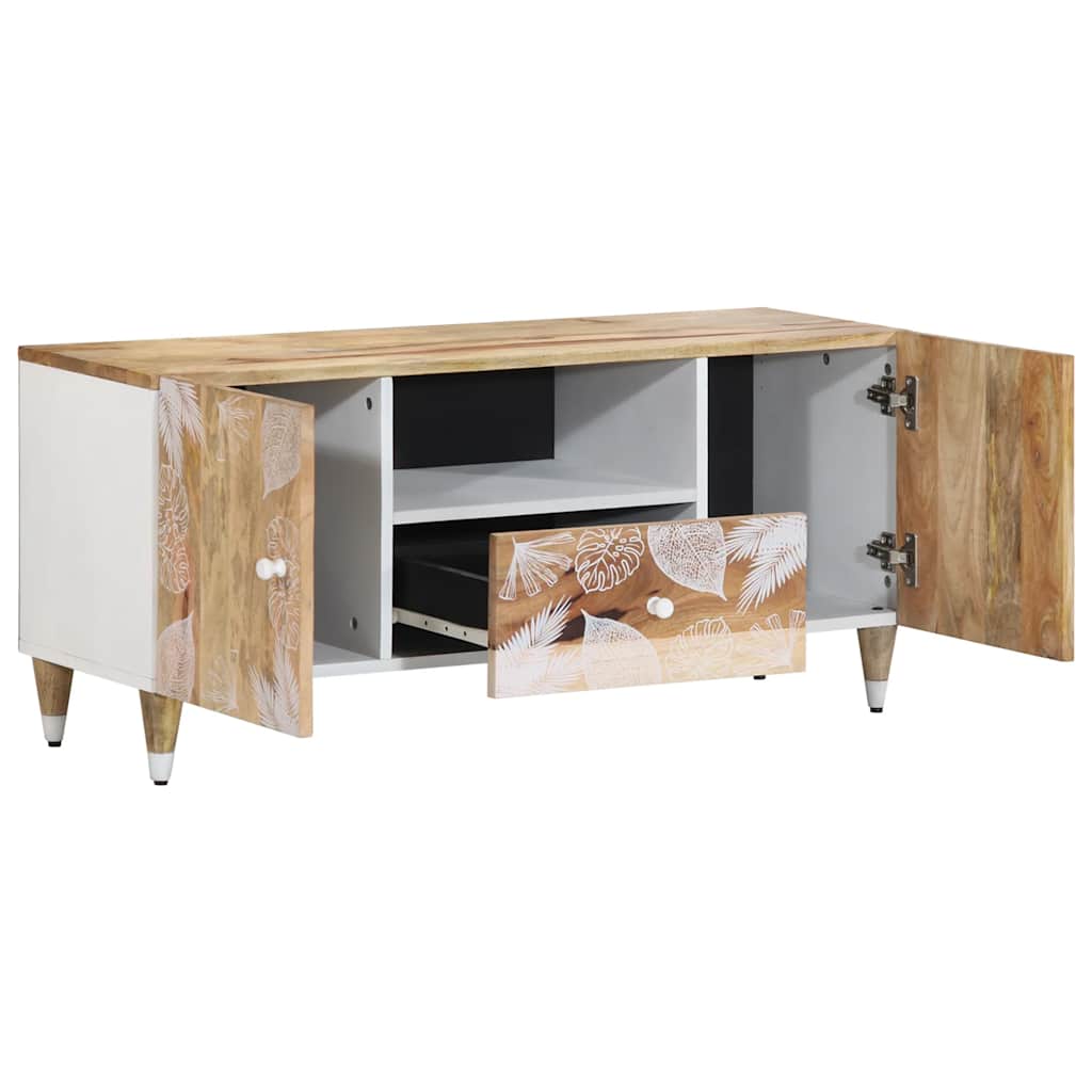 vidaXL Dulap TV 105x33,5x46 cm lemn masiv de mango