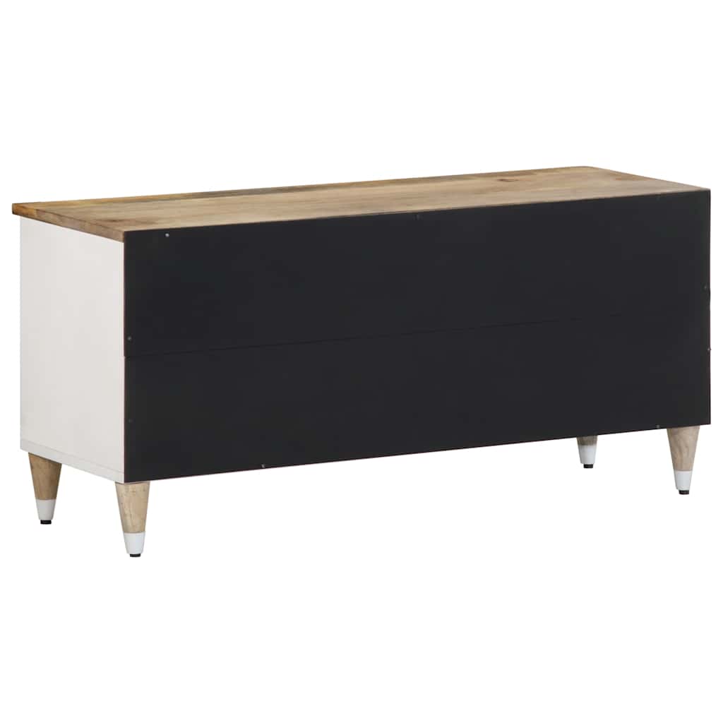 vidaXL Comodă TV, 100x33,5x46 cm, lemn masiv de mango