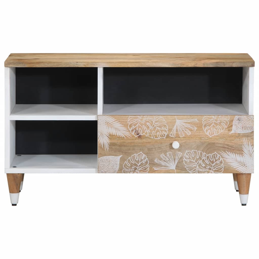 vidaXL Comodă TV, 80x33,5x46 cm, lemn masiv de mango vidaXL Comodă TV, 80x33,5x46 cm, lemn masiv de mango