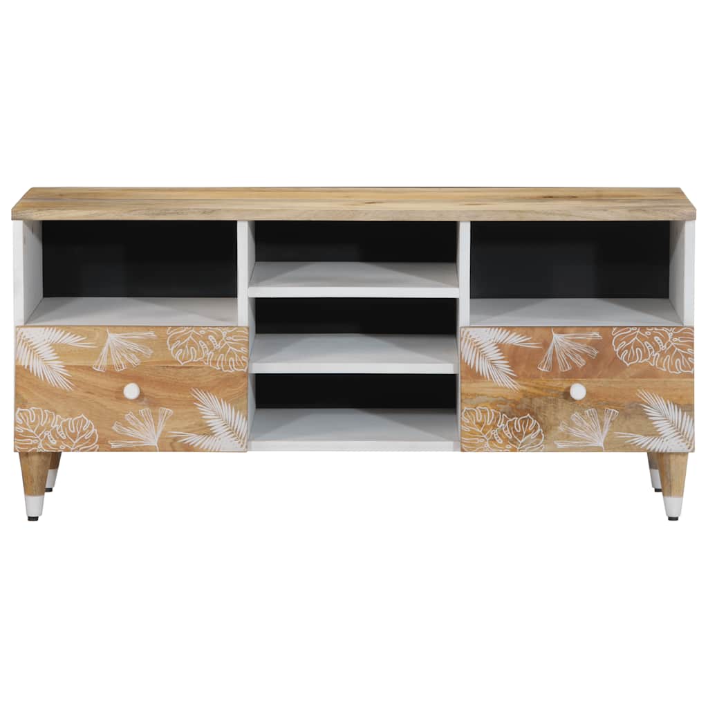 vidaXL Comodă TV, 100x33,5x46 cm, lemn masiv de mango vidaXL Comodă TV, 100x33,5x46 cm, lemn masiv de mango