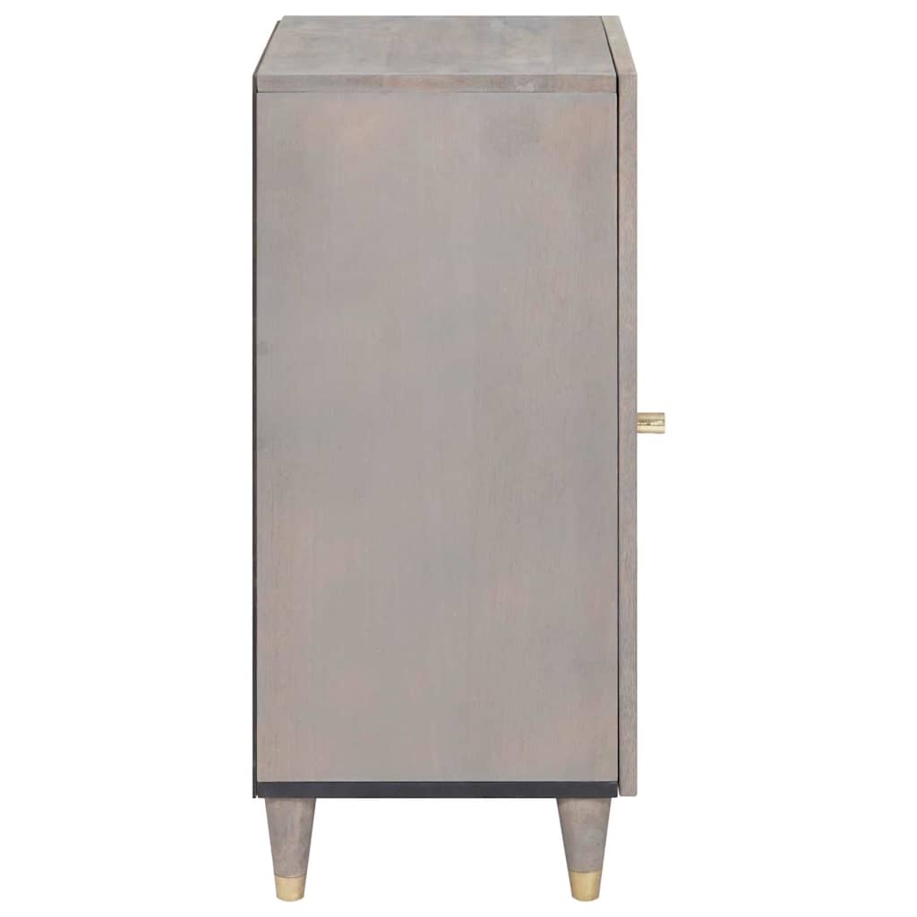vidaXL Bufet cu raft Gri și Aur 40 x 33 x 75 cm Lemn de mango solid