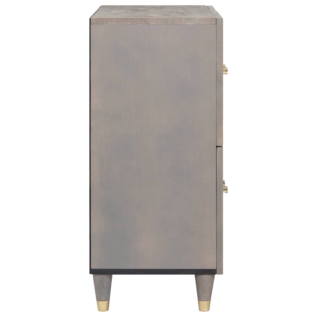 vidaXL Bufet cu raft Gri și Aur 60 x 33 x 75 cm Lemn de mango solid