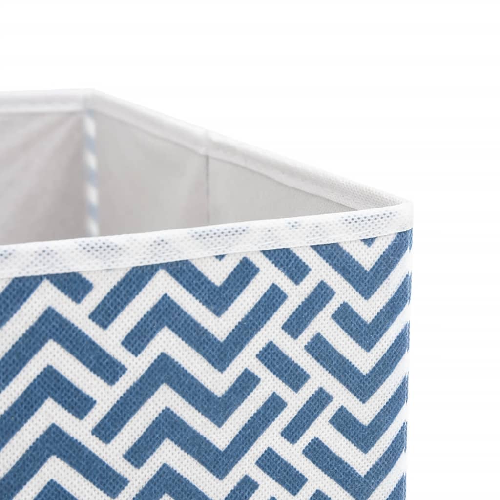 vidaXL Cutii depozit pliabile 10buc albastru 32x32x32cm textil nețesut vidaXL Cutii depozit pliabile 10buc albastru 32x32x32cm textil nețesut