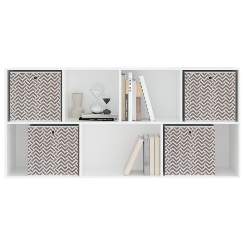 vidaXL Cutii depozitare pliabile 4 buc maro 32x32x32cm textil nețesut vidaXL Cutii depozitare pliabile 4 buc maro 32x32x32cm textil nețesut