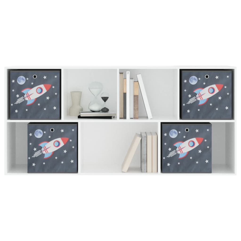 vidaXL Cutii depozitare pliabile 4 buc. gri 32x32x32 cm textil nețesut vidaXL Cutii depozitare pliabile 4 buc. gri 32x32x32 cm textil nețesut