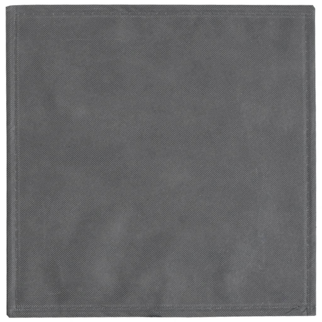 vidaXL Cutii depozitare pliabile 10 buc. gri 32x32x32cm textil nețesut vidaXL Cutii depozitare pliabile 10 buc. gri 32x32x32cm textil nețesut